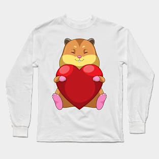 Hamster with Heart Long Sleeve T-Shirt